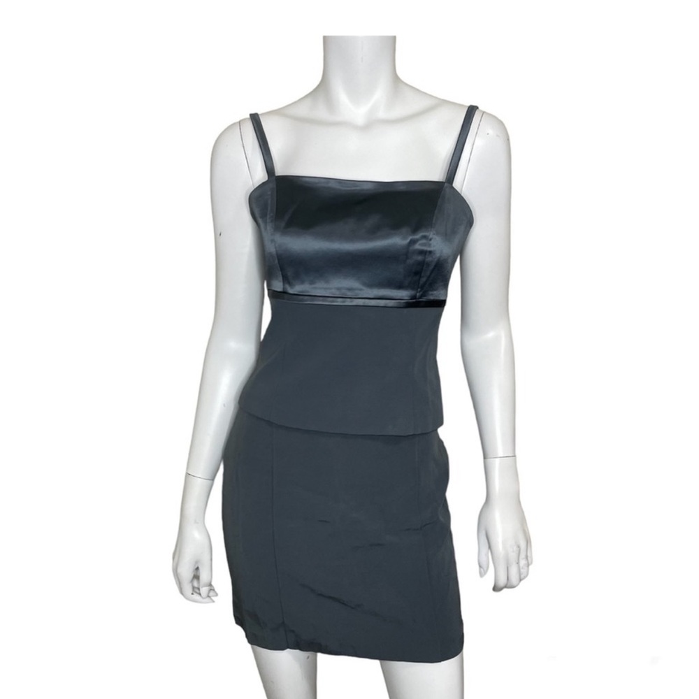 Vintage 90s cache gray skirt set women’s size M